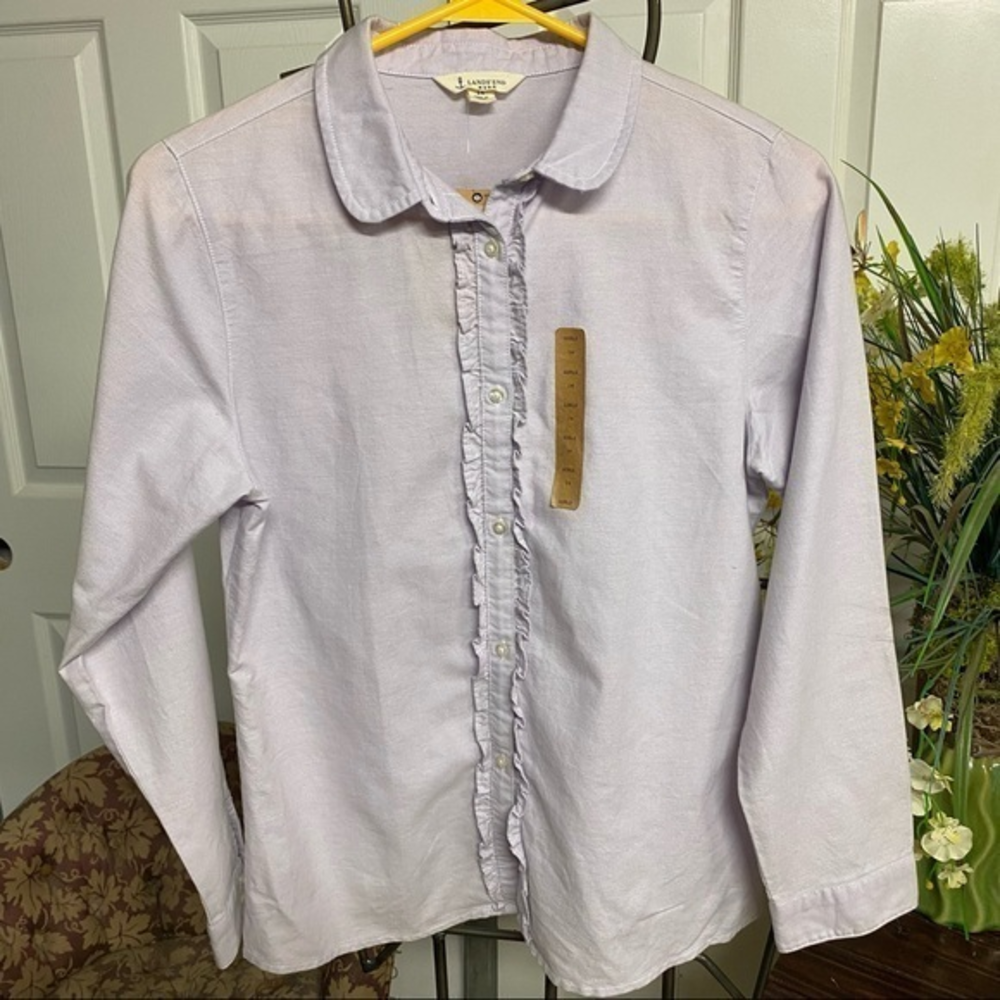 Lands End NWT‎ Kids Oxford Button Down 14